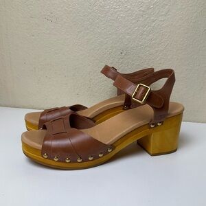 UGG JANIE RUST BOWN LEATHER SANDALS